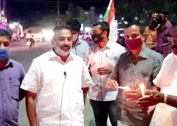 നോർത്ത് മണ്ഡലം കോൺഗ്രസ്സ് പ്രതിഷേധ ജ്വല സംഘടിപ്പിച്ചു