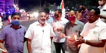 നോർത്ത് മണ്ഡലം കോൺഗ്രസ്സ് പ്രതിഷേധ ജ്വല സംഘടിപ്പിച്ചു