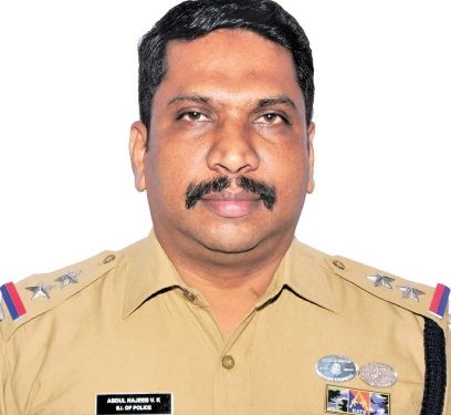 മുഖ്യമന്ത്രിയുടെ പോലീസ് മെഡലിന് എസ്‌ ഐ വി.കെ അബ്ദുള്‍ നജീബ് അര്‍ഹനായി