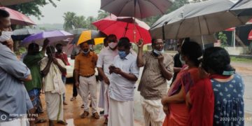 ശിരുവാണിയിൽകൽവെർട്ട് നിർമാണം അശാസ്ത്രീയം.ദേശീയ പാതയിലെ വെള്ളക്കെട്ട്കുടുംബങ്ങൾക്ക് ഭീഷണി