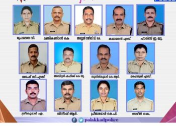 മുഖ്യമന്ത്രിയുടെ മെഡലിന് തിരഞ്ഞെടുക്കപ്പെട്ട ജില്ലയിലെ ഉദ്യോഗസ്ഥർ