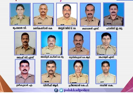 മുഖ്യമന്ത്രിയുടെ മെഡലിന് തിരഞ്ഞെടുക്കപ്പെട്ട ജില്ലയിലെ ഉദ്യോഗസ്ഥർ