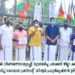 വാളയാർ : യുവമോർച്ച മന്ത്രി എ കെ ബാലന്റെ വീട്ടിലേക്ക് മാർച്ച് നടത്തി