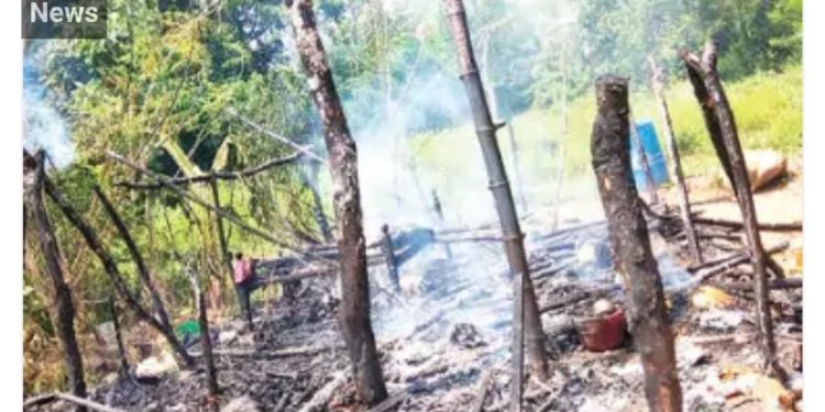 വീട് കത്തിനശിച്ചു