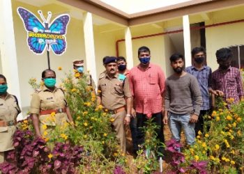 ജില്ലാ ജയിലിൽ ശലഭോദ്യാനം.