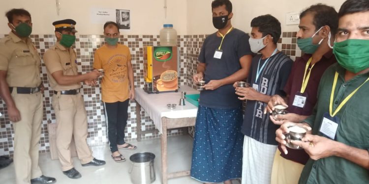 ജില്ലാ ജയിൽ കാന്റീനിൽ ടീ / കോഫീ വെൻഡിങ് മെഷീൻ സ്ഥാപിച്ചു