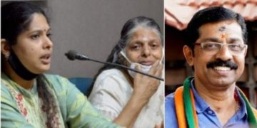 സി കൃഷ്ണകുമാര്‍ നിരന്തരമായി പീഡിപ്പിക്കുന്നെന്ന് ഭാര്യയുടെ കുടുംബം