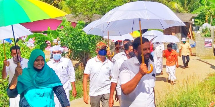 വാർഡിൽ നിറഞ്ഞ് കവിഞ്ഞ് പ്രചരണ രംഗത്ത് മുന്നേറി ഷറീന ജലീൽ