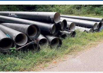 ​മംഗ​ലംഡാം ​കു​ടി​വെ​ള്ള പ​ദ്ധ​തി: പൈ​പ്പു​ക​ൾ എ​ത്തി​