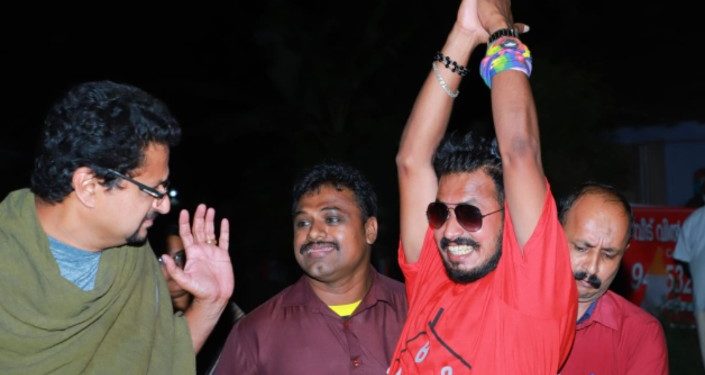 സംസ്കാര സാഹിതി യുടെ ‘മുഖംമൂടി’ അരങ്ങുതകർക്കുമ്പോൾ