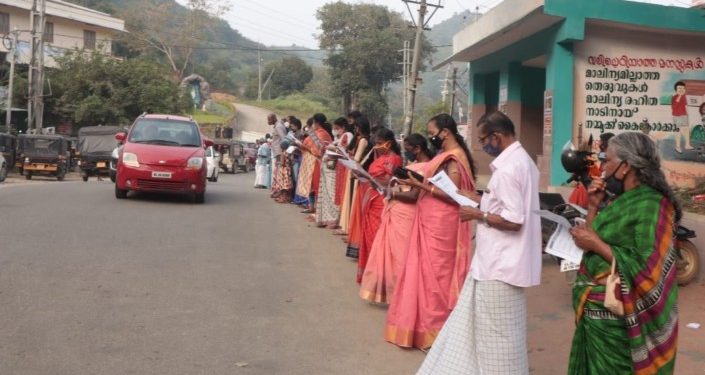 അട്ടപ്പാടിയിൽ 60,000 കർഷകരുടെ അതിജീവന മതിൽ.