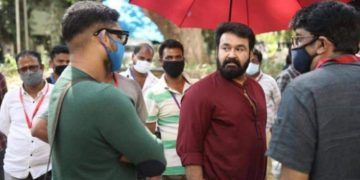 മോഹൻലാലിന്റെ ആറാട്ട് , പാലക്കാട് പുരോഗമിക്കുന്നു