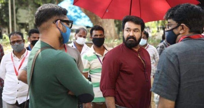 മോഹൻലാലിന്റെ ആറാട്ട് , പാലക്കാട് പുരോഗമിക്കുന്നു