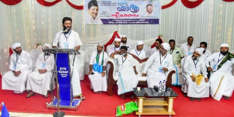 എസ് കെ എസ് എസ് എഫ് മുന്നേറ്റ യാത്രക്ക് പാലക്കാട്ട്  സ്വീകരണം നൽകി