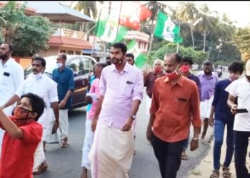 കർഷക സമരത്തിന്  ഐക്യദാർഢ്യം പ്രകടിപ്പിച്ച് സിപിഐ  ജനതാദൾ പ്രകടനം