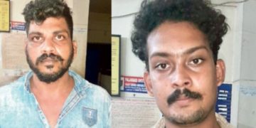 യാത്രക്കാരെ മർദിച്ച് കാർ തട്ടിയെടുത്ത കേസിൽ രണ്ടുപേർ പിടിയിൽ;