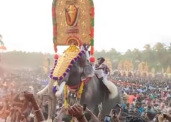 ഉത്സവപ്പറമ്പുകളിലെ  ചക്രവർത്തി മംഗലാംകുന്ന് കർണൻ ചരിഞ്ഞു