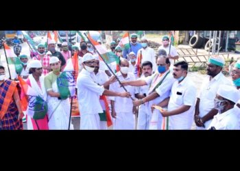 ടൗൺ വെസ്റ്റ് മണ്ഡലം ഗാന്ധി സ്മൃതി യാത്ര നടത്തി