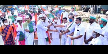 ടൗൺ വെസ്റ്റ് മണ്ഡലം ഗാന്ധി സ്മൃതി യാത്ര നടത്തി