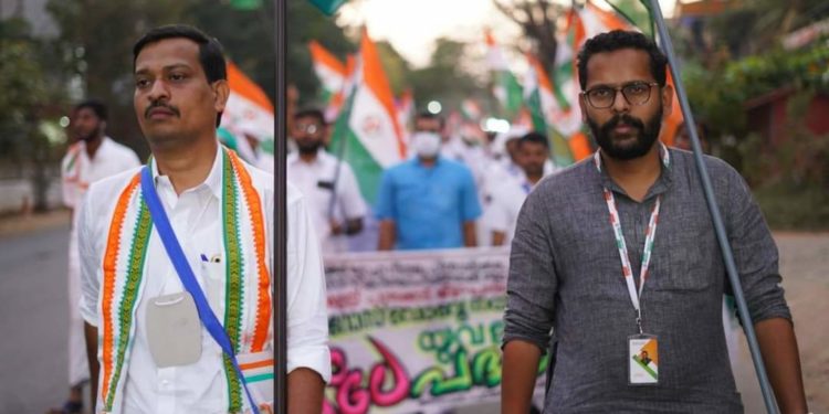 ഹംചലേ യുവജന പദയാത്ര മൂന്നാം ദിവസം ഒറ്റപ്പാലത്തു നിന്നും പറളിയിലേക്ക്…