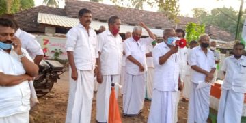 കർഷകസമരത്തിന് ഐക്യദാർഢ്യം : കുത്തനൂർ മണ്ഡലം കർഷക കോൺഗ്രസിൻെറ ട്രാക്ടർ റാലി