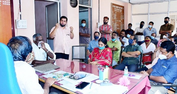 കൽമണ്ഡപം വാട്ടർ അതോറട്ടി ഓഫീസ് ഉപരോധിച്ചു