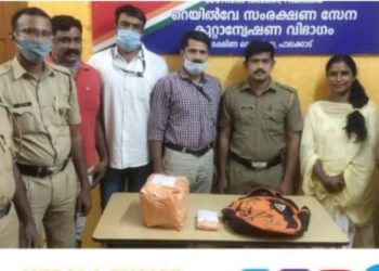ഒലവക്കോട് റെയിൽവേ സ്റ്റേഷനിൽ  3 കിലോ കഞ്ചാവ് പിടിച്ചു