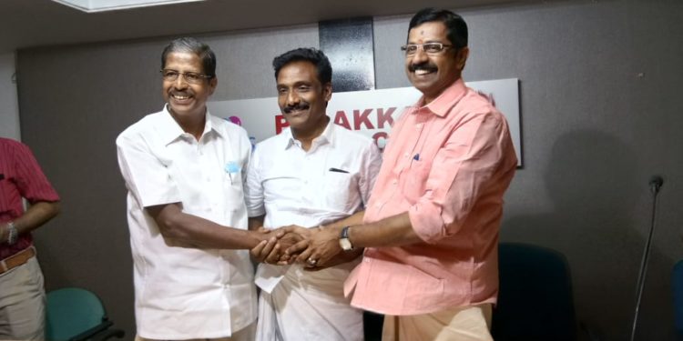 പ്രസ്സ് ക്ലബിൻ്റെ മീറ്റ് ദ പ്രസ്സ് പരിപാടിയിൽ മൂന്ന് സ്ഥാനാർത്ഥികളും ഒരുമിച്ച്