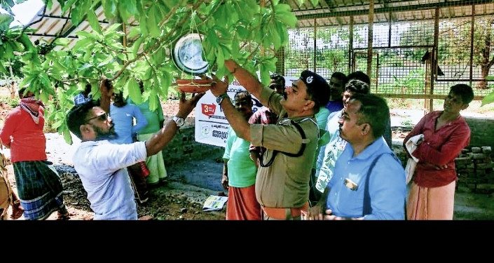 ജയിൽ കോമ്പൗണ്ടിൽ കിളികൾക്ക് തണ്ണീർ കുടങ്ങൾ ഒരുക്കി