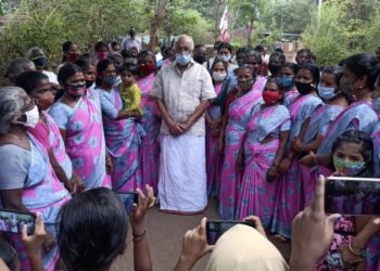 കെ.കൃഷ്ണൻകുട്ടിയുടെ പര്യടനം