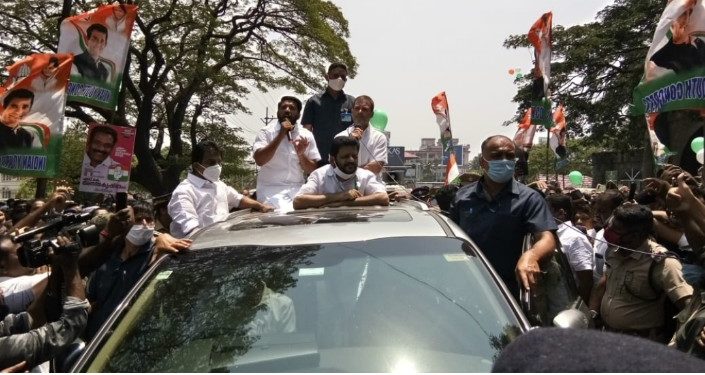 ആവേശമായി രാഹുൽ ജില്ലയിൽ