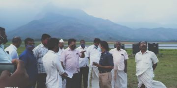 ജില്ലാ കോടതി നിയമിച്ച കമ്മീഷൻ ഡാം റിസർവോയർ പരിശോധിച്ചു