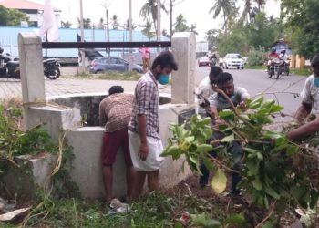 പൊതുകിണറും പരിസരവും ശുചീകരിച്ചു.