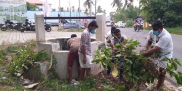 പൊതുകിണറും പരിസരവും ശുചീകരിച്ചു.