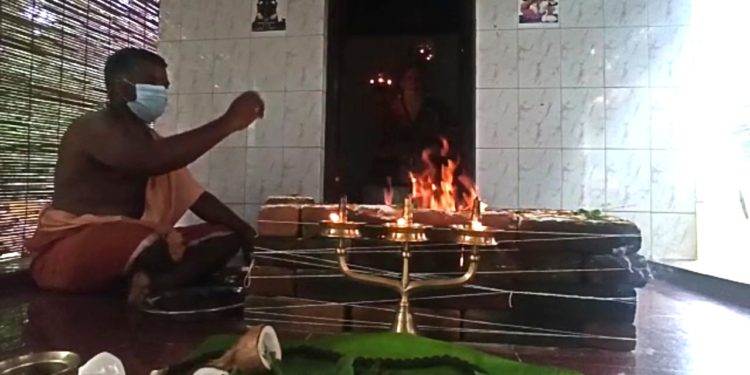 മഹാമാരിയിൽ നിന്നും മാനവരാശിയെ രക്ഷിക്കാൻ ലോക രക്ഷമ രുദ്രാക്ഷയാഗം