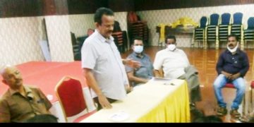കേരള വ്യാപാരി വ്യവസായി ഏകോപന സമിതി മലമ്പുഴ   ഭാരവാഹികളുടെ യോഗം