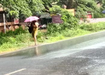 കൊടുംചൂടിന് ആശ്വാസമായി നഗരത്തിലെ ചാറ്റൽ മഴ