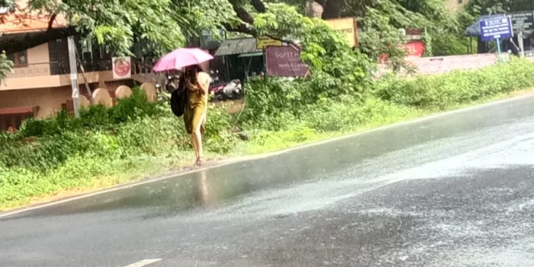 കൊടുംചൂടിന് ആശ്വാസമായി നഗരത്തിലെ ചാറ്റൽ മഴ