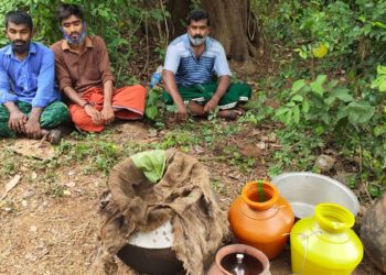 അകത്തേത്തറയിൽ നിന്ന് 1400 ലിറ്റർ വാഷ് പിടിച്ചു.