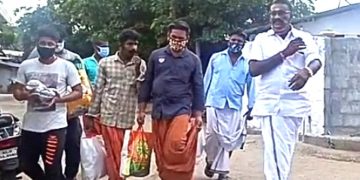 കോവിഡ് രോഗികൾക്ക് ഭക്ഷണവും പലവ്യഞ്ജന കിറ്റും നൽകി കൗൺസിലർ