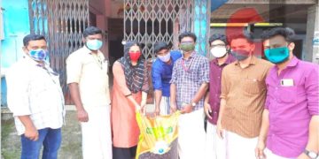 കമ്മ്യൂണിറ്റി കിച്ചണിലേക്ക് അരി നൽകി DYFI