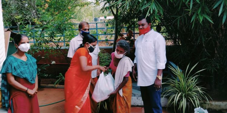 നാഷണൽ ദ്രാവിഡ സമാജം ഭക്ഷ്യധാന്യ കിറ്റ് വിതരണം നടത്തി