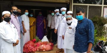 പട്ടിത്തറ പഞ്ചായത്ത് സാമൂഹിക അടുക്കളയിലേക്ക് ഭക്ഷ്യസാധനങ്ങള്‍ നല്‍കി എസ് വൈ എസ്