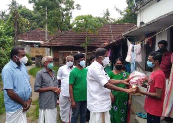 മുബൈ ബാർജ് അപകടത്തിൽ നിന്നും രക്ഷപ്പെട്ട അരുണിനെ എംഎൽഎ സന്ദർശിച്ചു