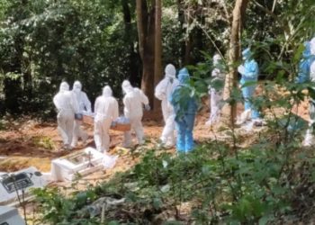 കോവിഡ് ബാധിച്ചു മരിച്ച ബിജിയുടെ മൃദദേഹം എസ്എഫ്.ഐ.സംസ്കരിച്ചു
