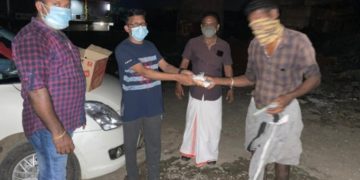 വടക്കഞ്ചേരി വീക്ഷണം സാംസ്കാരിക കൂട്ടായ്മ ഭക്ഷണപ്പൊതി നൽകി