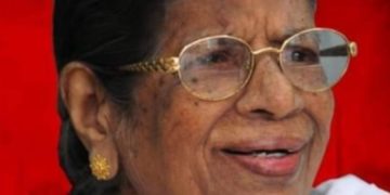 കെ.ആർ. ഗൗരിയമ്മ. കണ്ണീരിൽ കുതിർന്ന ആദരാഞ്ജലികൾ