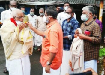മന്ത്രി കെ കൃഷ്ണൻകുട്ടിക്ക് സ്വീകരണം