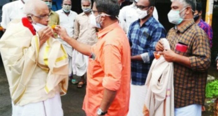 മന്ത്രി കെ കൃഷ്ണൻകുട്ടിക്ക് സ്വീകരണം