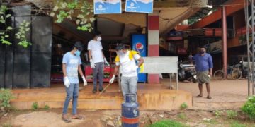 കല്ലടിക്കോട്   പൊതു ഇടങ്ങൾ അണുവിമുക്തമാക്കി